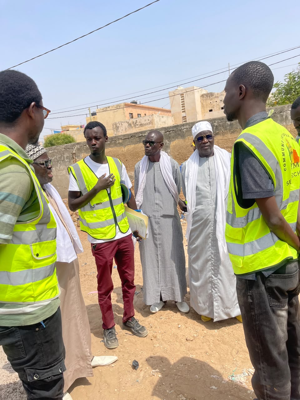 Visite officielle du chantier